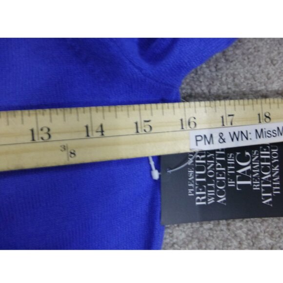 NWT100% Cashmere Pure Collection Crew Neck Blue Sweater (Size US 2) - Picture 11 of 12